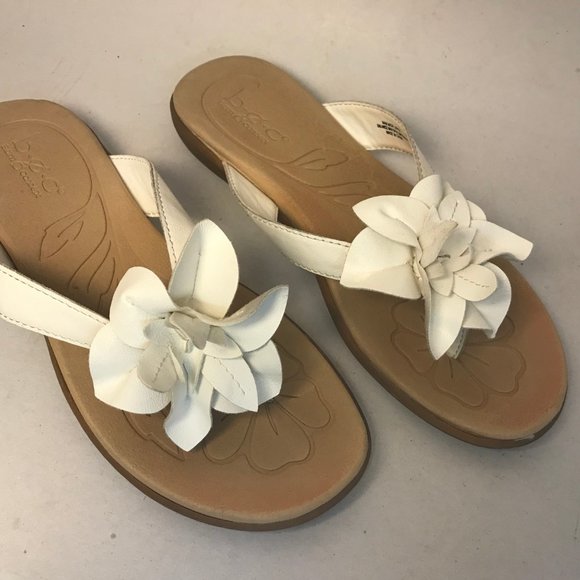 Born Shoes - Born Sandals BOC White Flower BOC